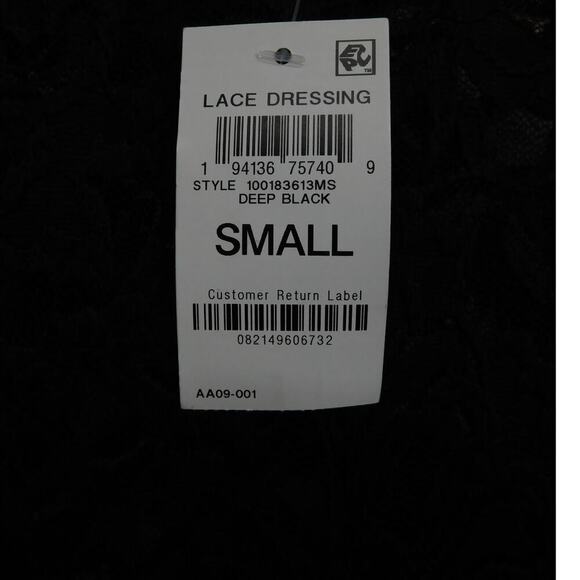 NWT Bar Ill Womens Mock Neck Midi Whimsygoth Witchy Lace DressBlack Size‎ Small - Picture 4 of 5